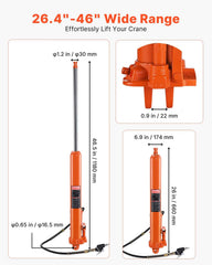 VEVOR engine hoist cylinder with air pump for easy lifting tasks