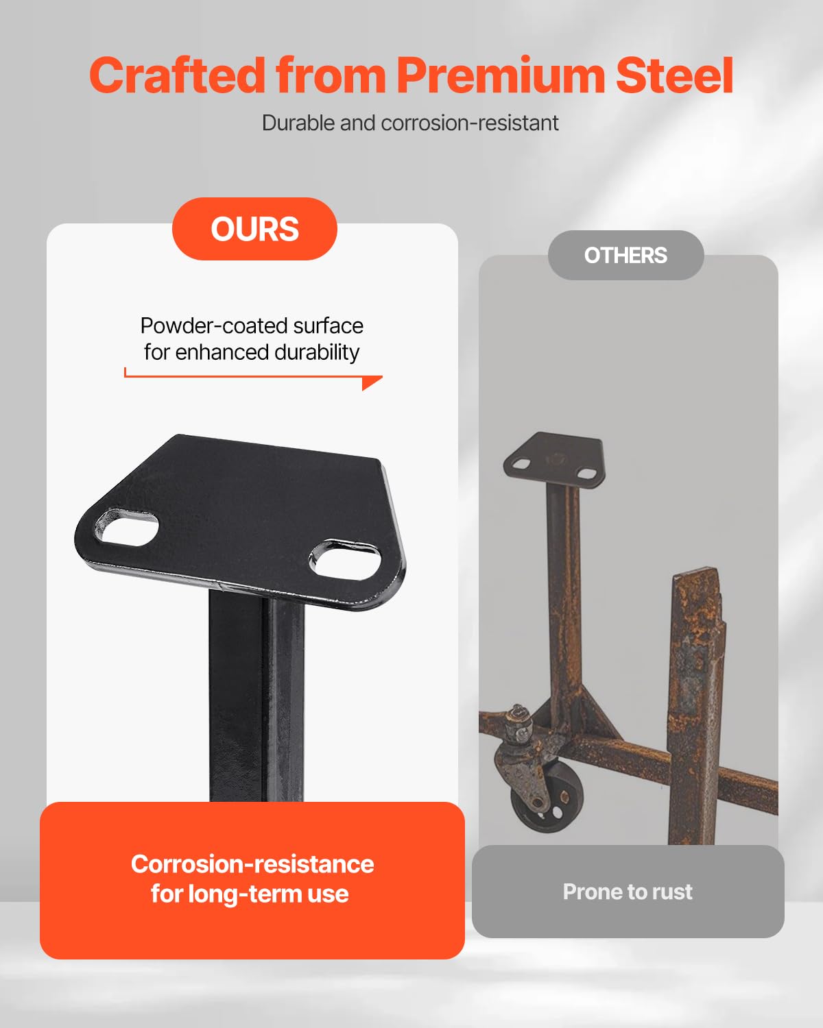 VEVOR Engine Stand with four swivel casters enables quick, flexible positioning.