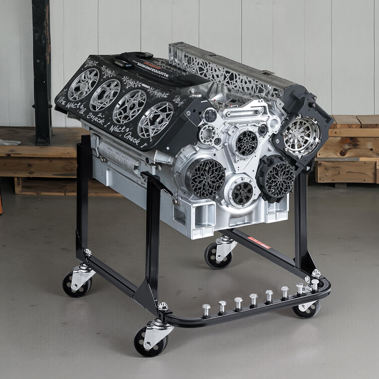 VEVOR Engine Stand GEN-1 SB-Chevy compatibility fits Chevy engine families.