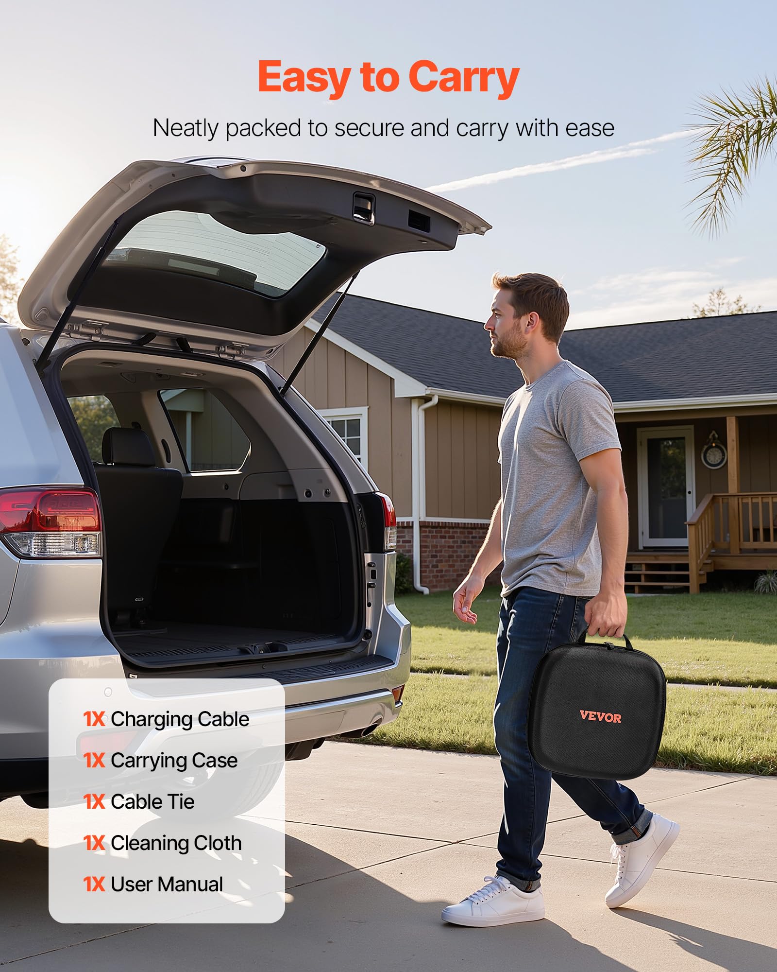VEVOR carrying bag keeps the cable organized