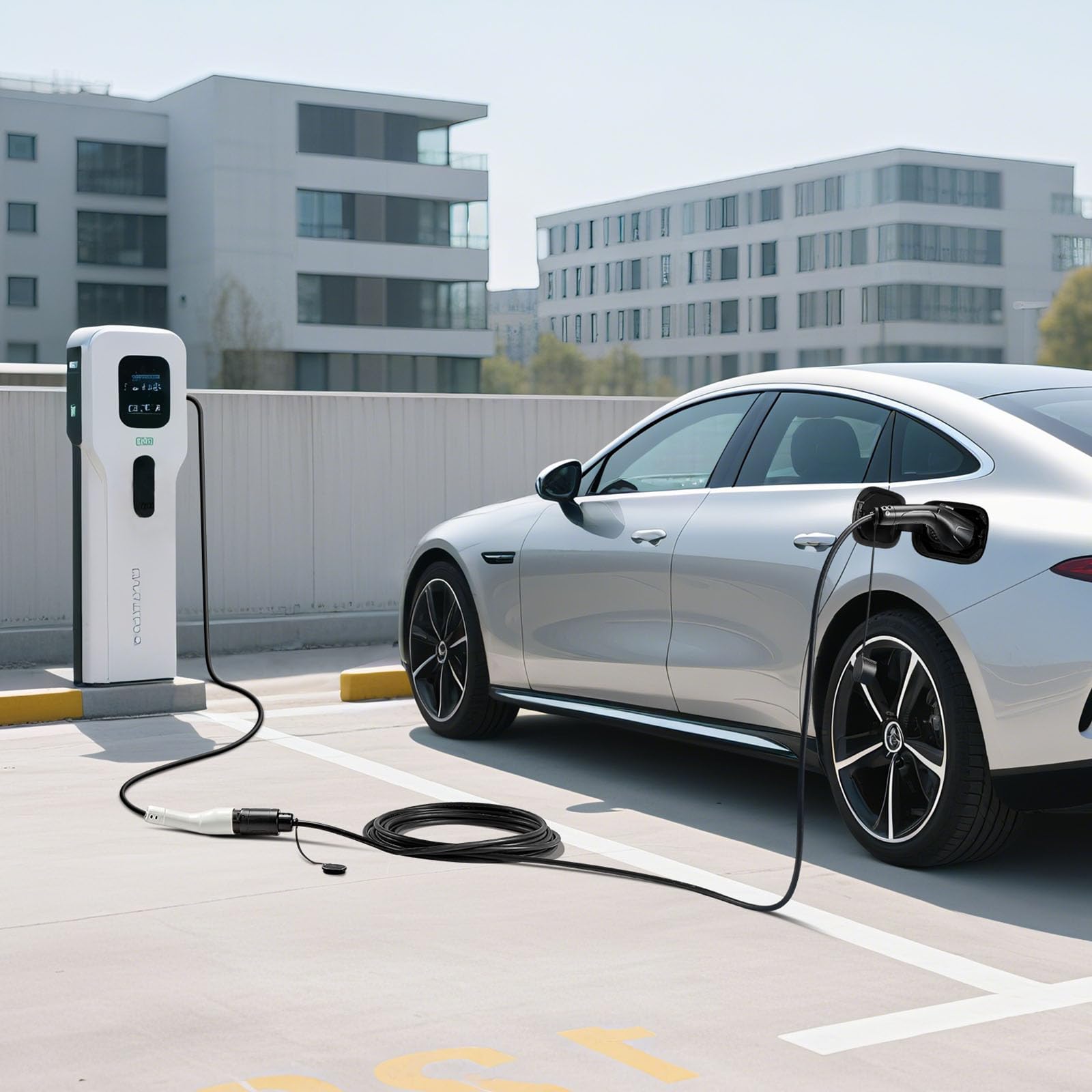 VEVOR EV extension cable cleaning cloth included for dust-free connectors