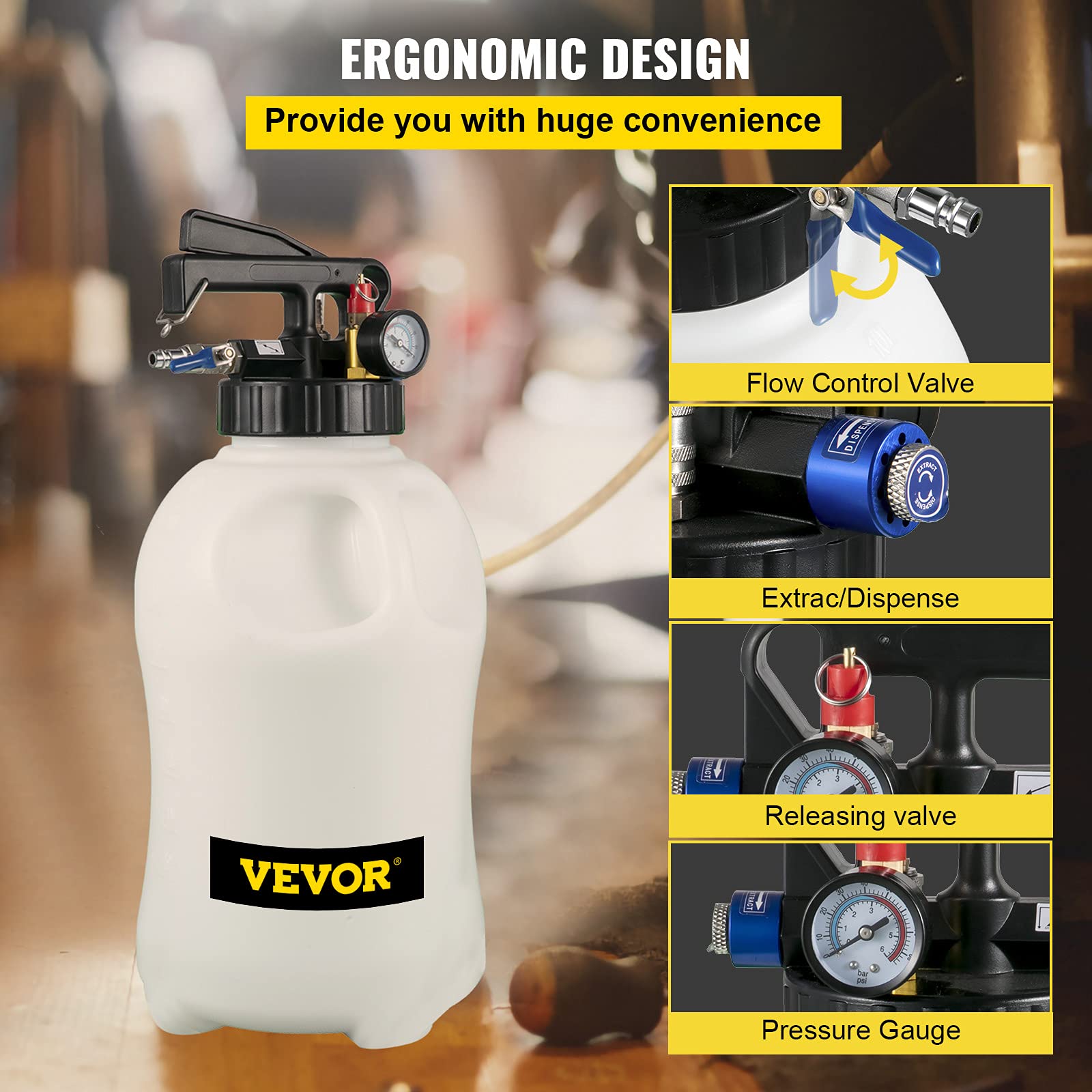 VEVOR flow direction valve provides precise transfer control during ATF tasks
