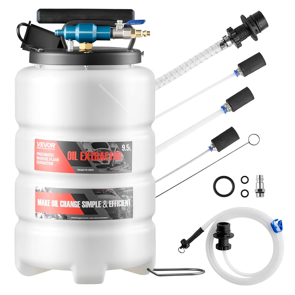 VEVOR Fluid Extractor 9.5L tank shown for clean oil changes