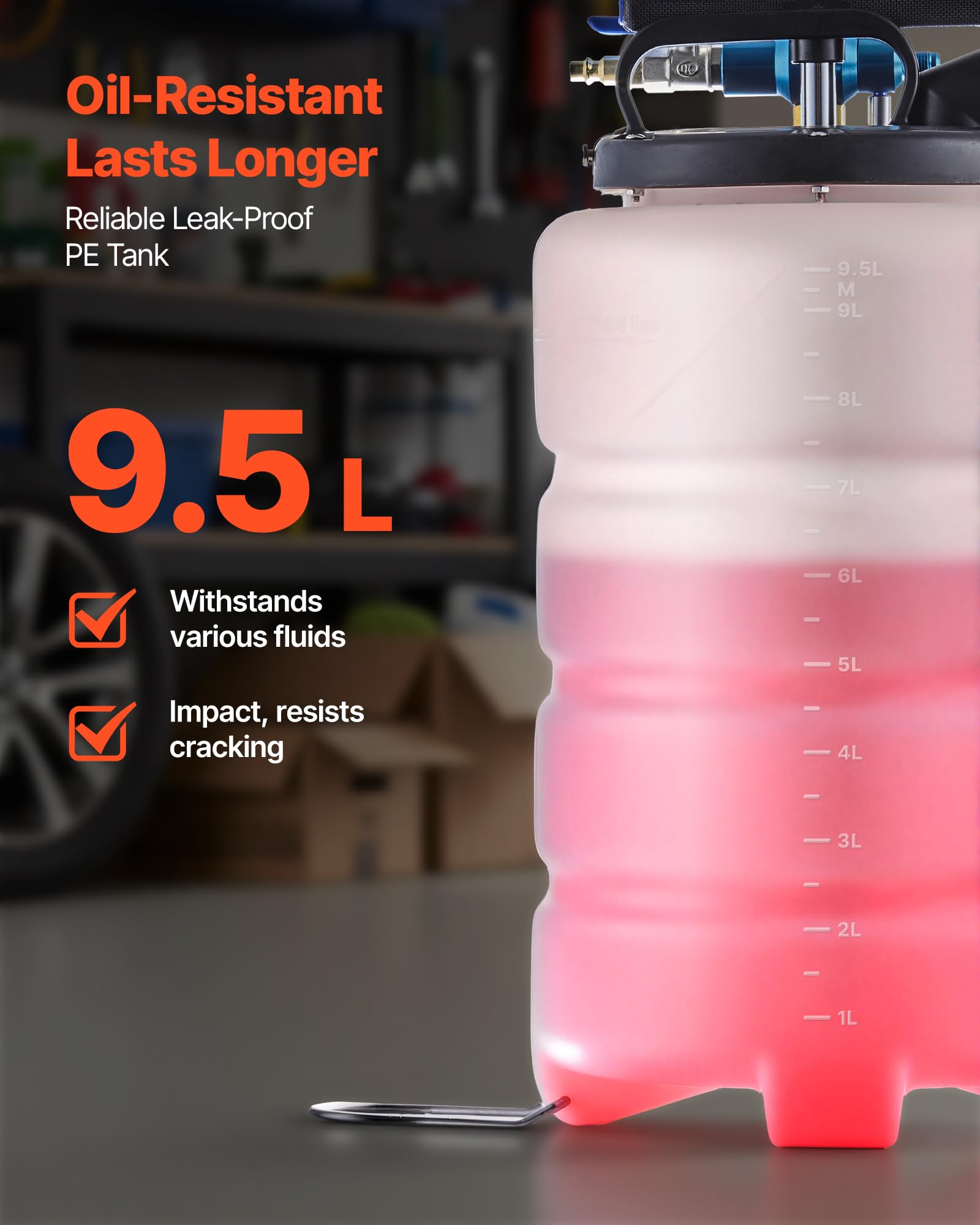 VEVOR Fluid Extractor demonstrates wide compatibility with engine fluids