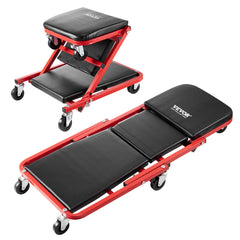 VEVOR Foldable Z Garage Creeper extended length for under-vehicle access with back-friendly support