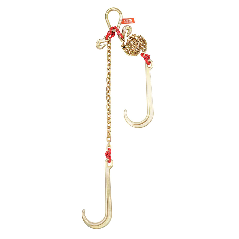 VEVOR G80 V-bridle chain packaged with components and user guide
