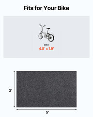 VEVOR garage floor mat with gripping surface prevents movement under vehicles