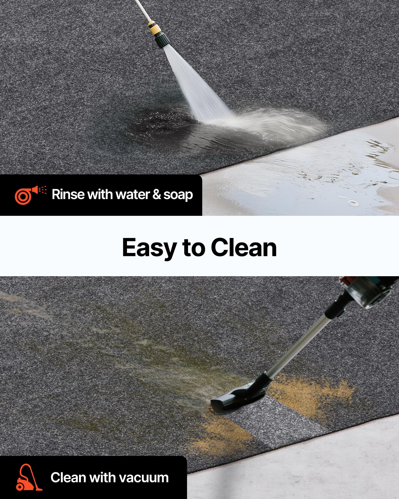 VEVOR floor mat resists motor oil and brake fluid for versatile use