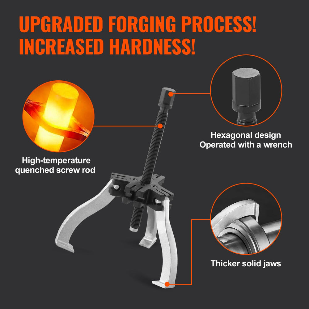 VEVOR reversible jaws reach tight spaces with ease.