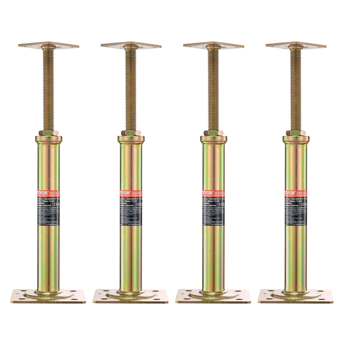 VEVOR house floor jacks 4-pack ready for heavy lifting support.