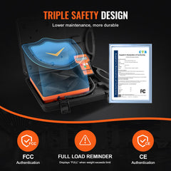 VEVOR refrigerant scale uses high precision sensor for accurate 2 g increments.