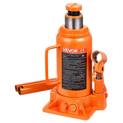 VEVOR hydraulic bottle jack with stable lift supports a vehicle