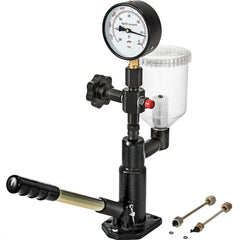 VEVOR injector nozzle test with dual-scale gauge for precise pressure readings