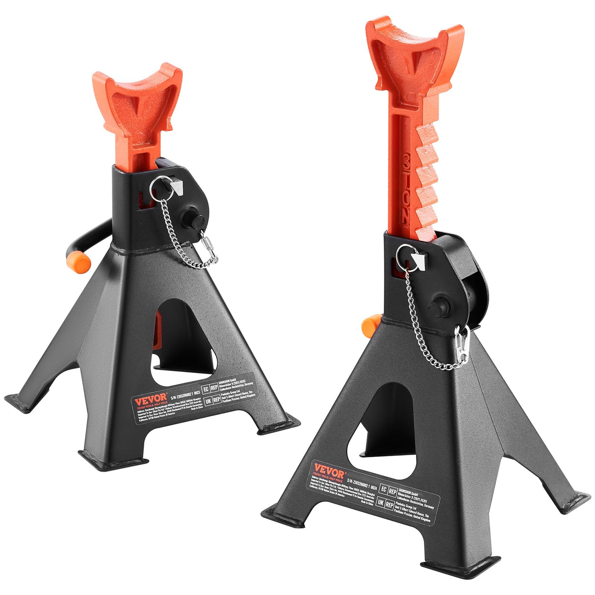 VEVOR 3-Ton jack stands base provides stable support for heavy vehicles.