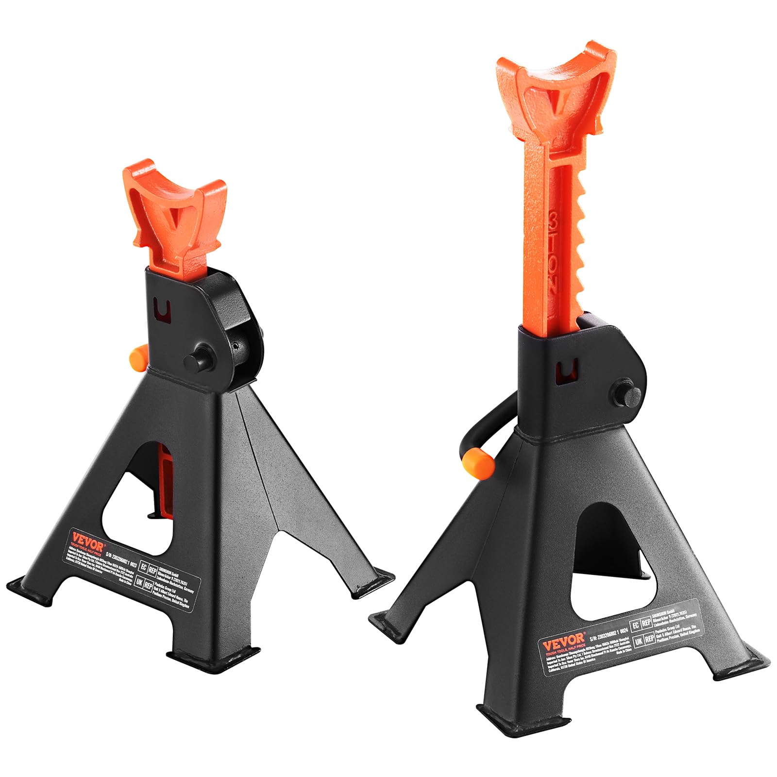 VEVOR jack stands packaging designed for safe transport