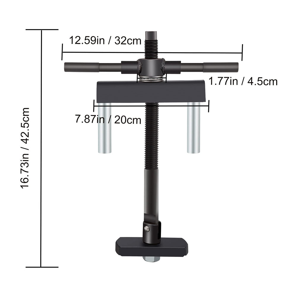 VEVOR puller plate 135-138 mm handles tight fits securely.