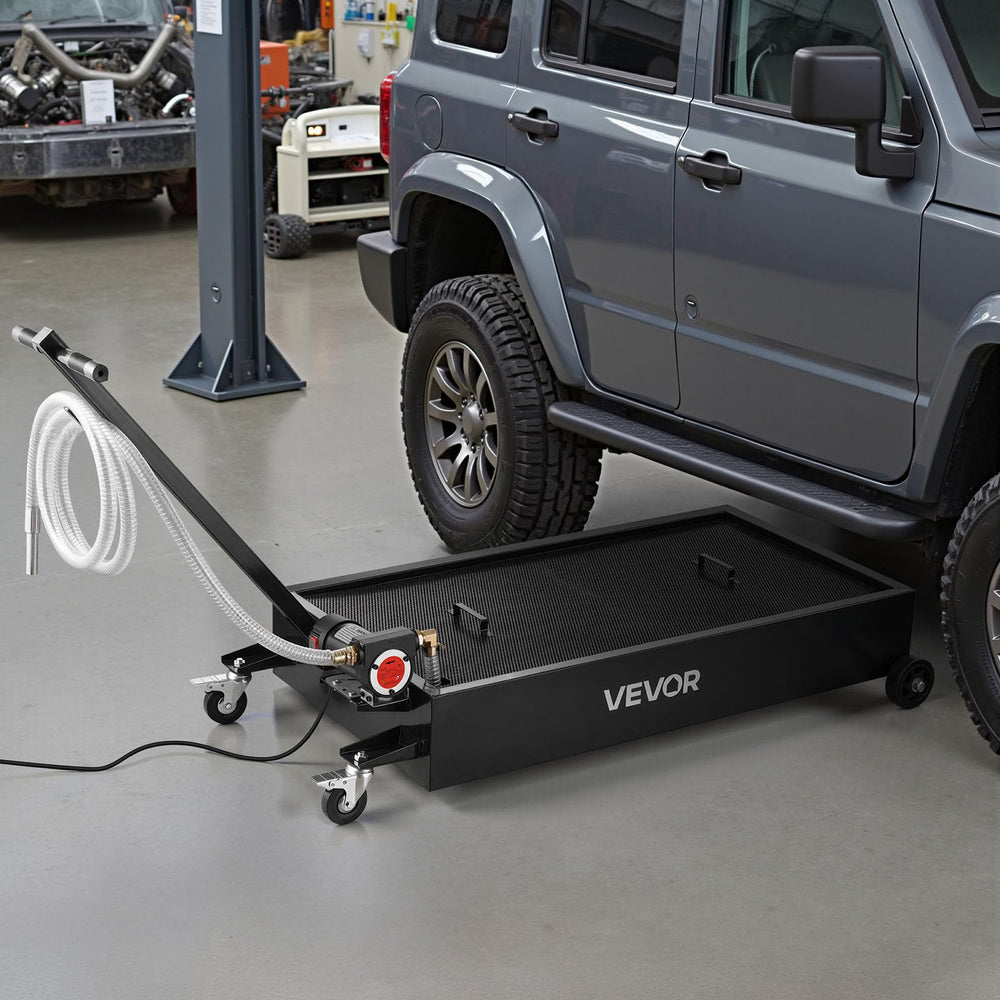 VEVOR suitable for low-clearance vehicles during oil disposal.