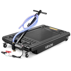 VEVOR low profile oil drain pan 17-gallon designed for easy waste fluid collection.