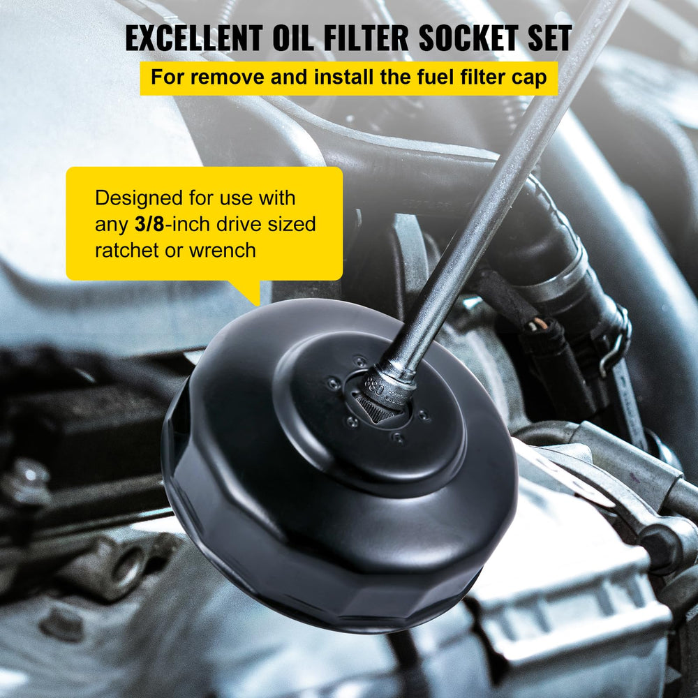 VEVOR low-profile sockets enable easy access in tight engine compartments.