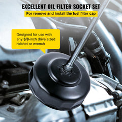 VEVOR low-profile sockets enable easy access in tight engine compartments.