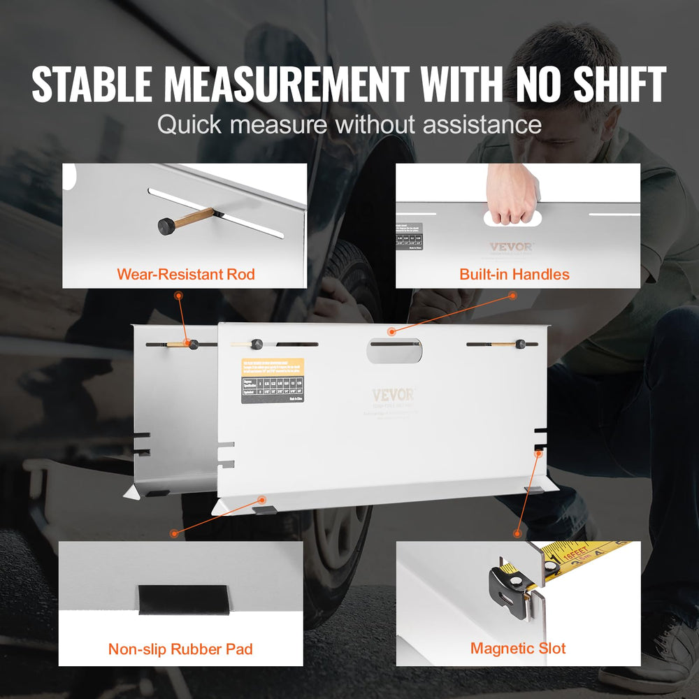 VEVOR magnetic slots hold tape heads in place for steady readings.