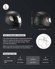 VEVOR dual-visor helmet showing clear and tinted options for varying light