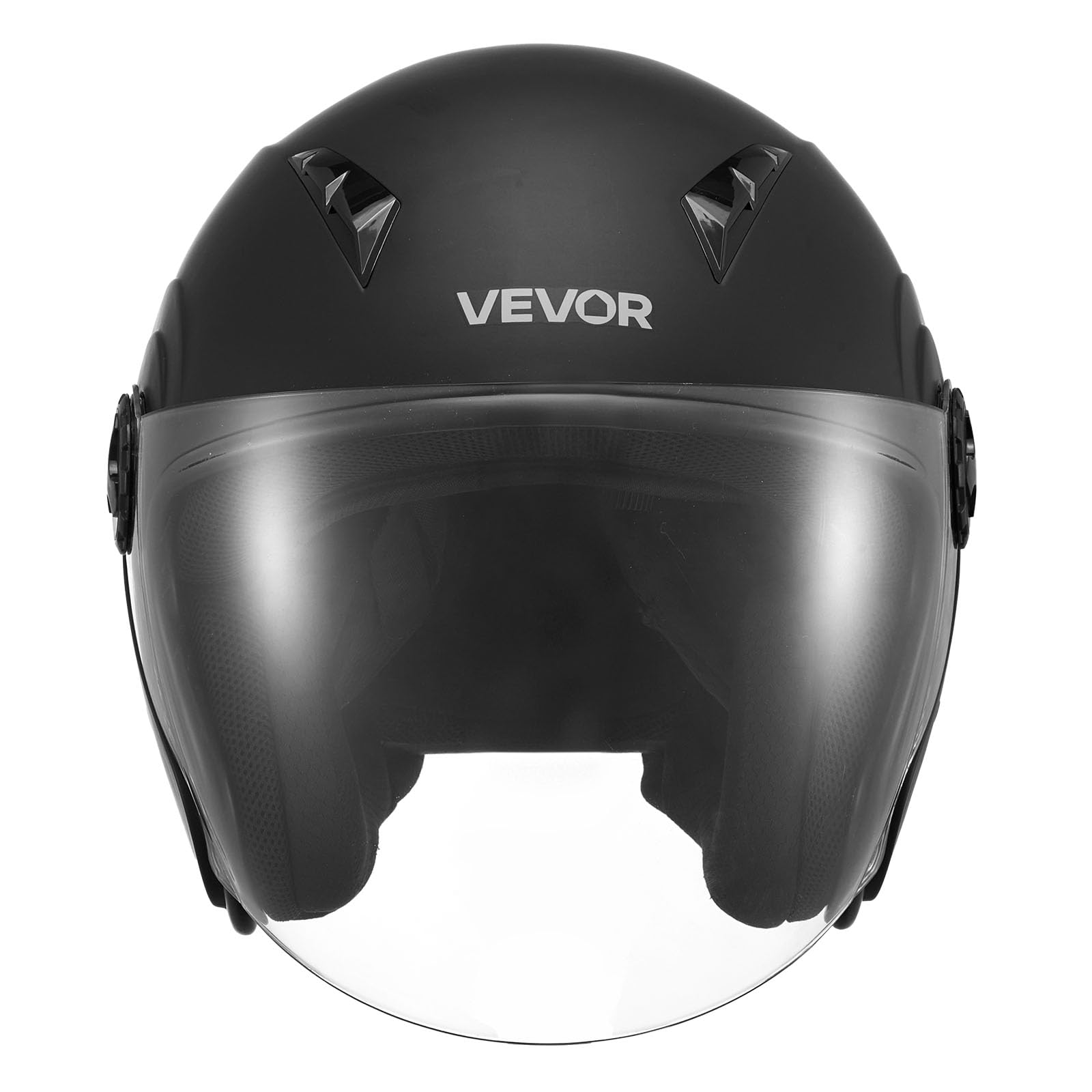 VEVOR matte black helmet suited for street and dirt trails
