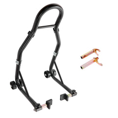 VEVOR rear wheel stand supports up to 850 lbs for heavy bike maintenance.