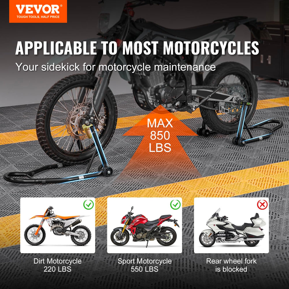 VEVOR front fork stand adjustable head set on a motorcycle