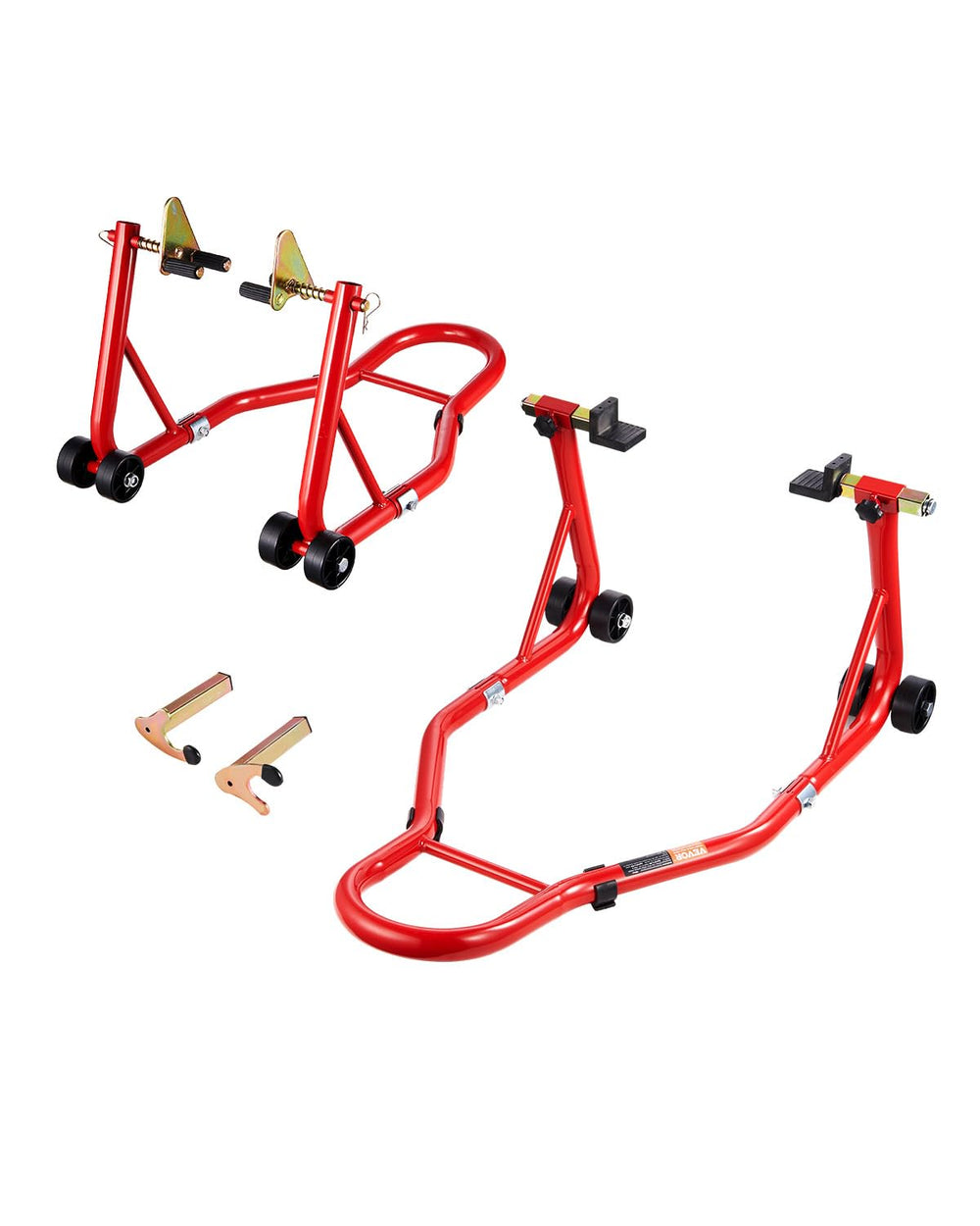VEVOR motorcycle stand lift front wheel dual fork secures the front wheel