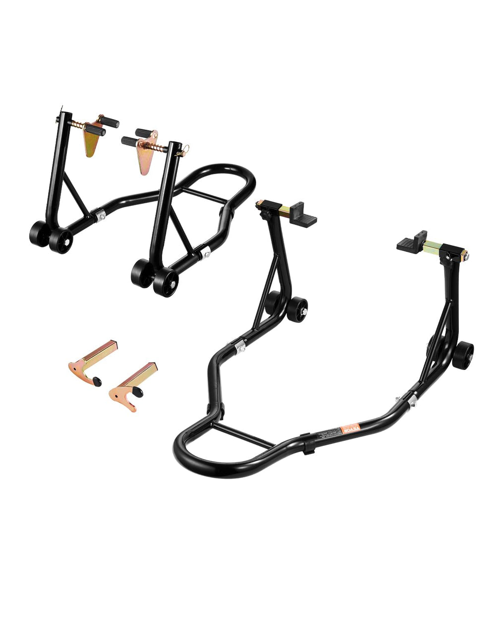 VEVOR motorcycle stand lift front wheel dual fork for stable front-end maintenance