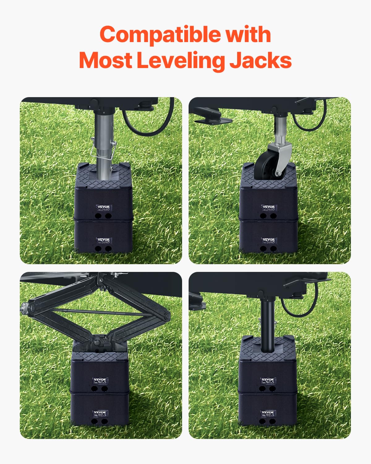 VEVOR non-slip PP material keeps the jack securely in place