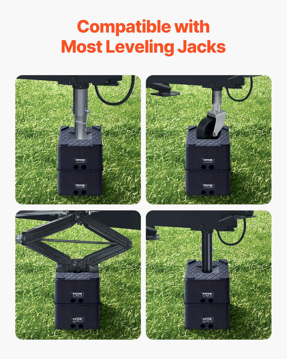 VEVOR non-slip PP material keeps the jack securely in place