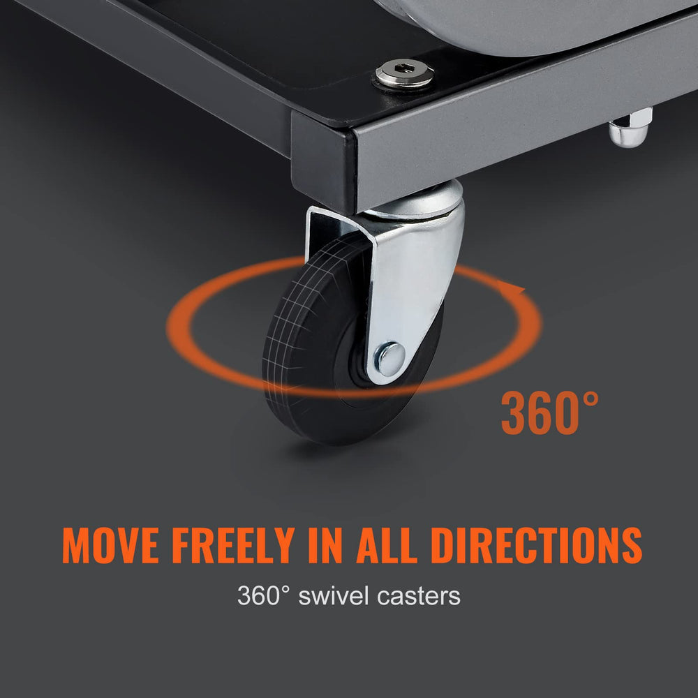 VEVOR padded seat provides comfortable, waterproof surface for extended repair sessions.