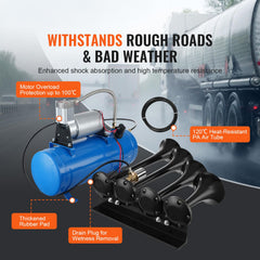 VEVOR pressure gauge and fittings for real-time monitoring.