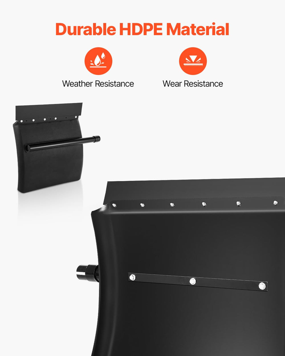 VEVOR Quarter Fender 24x24 side view left improves mud splash control.