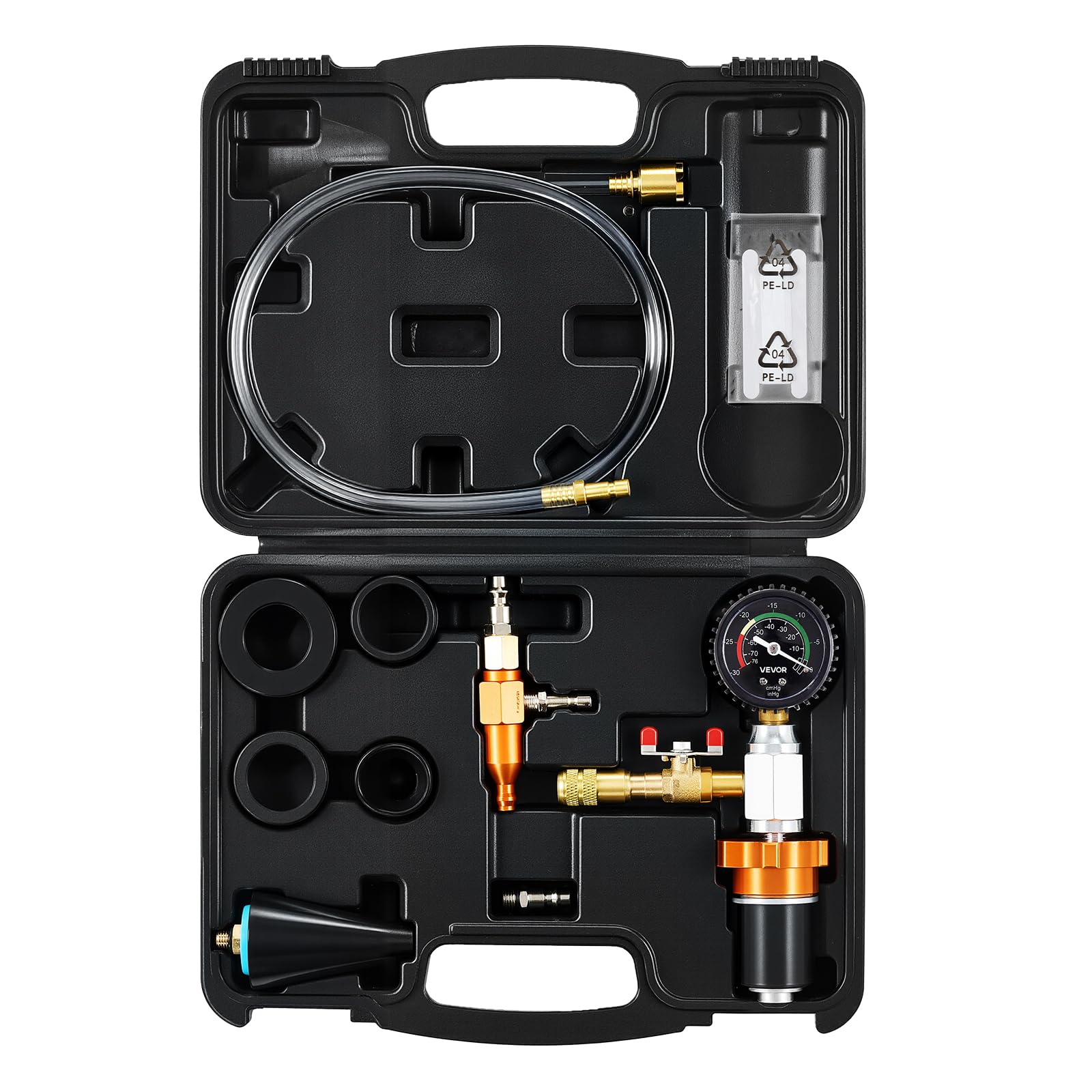 VEVOR Radiator Vacuum Refill Kit dustproof case protects components
