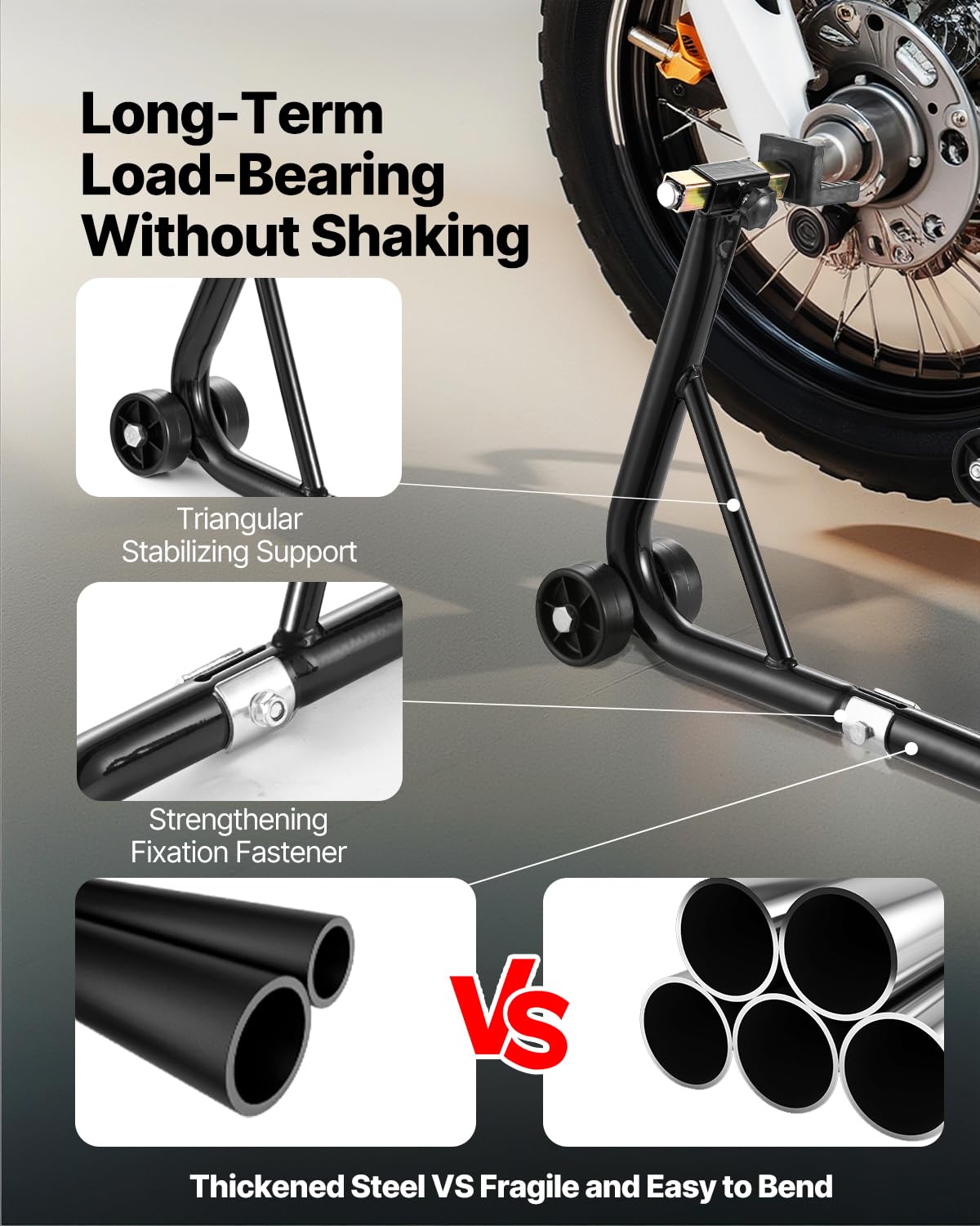 VEVOR rear l shaped fork head adjustable width