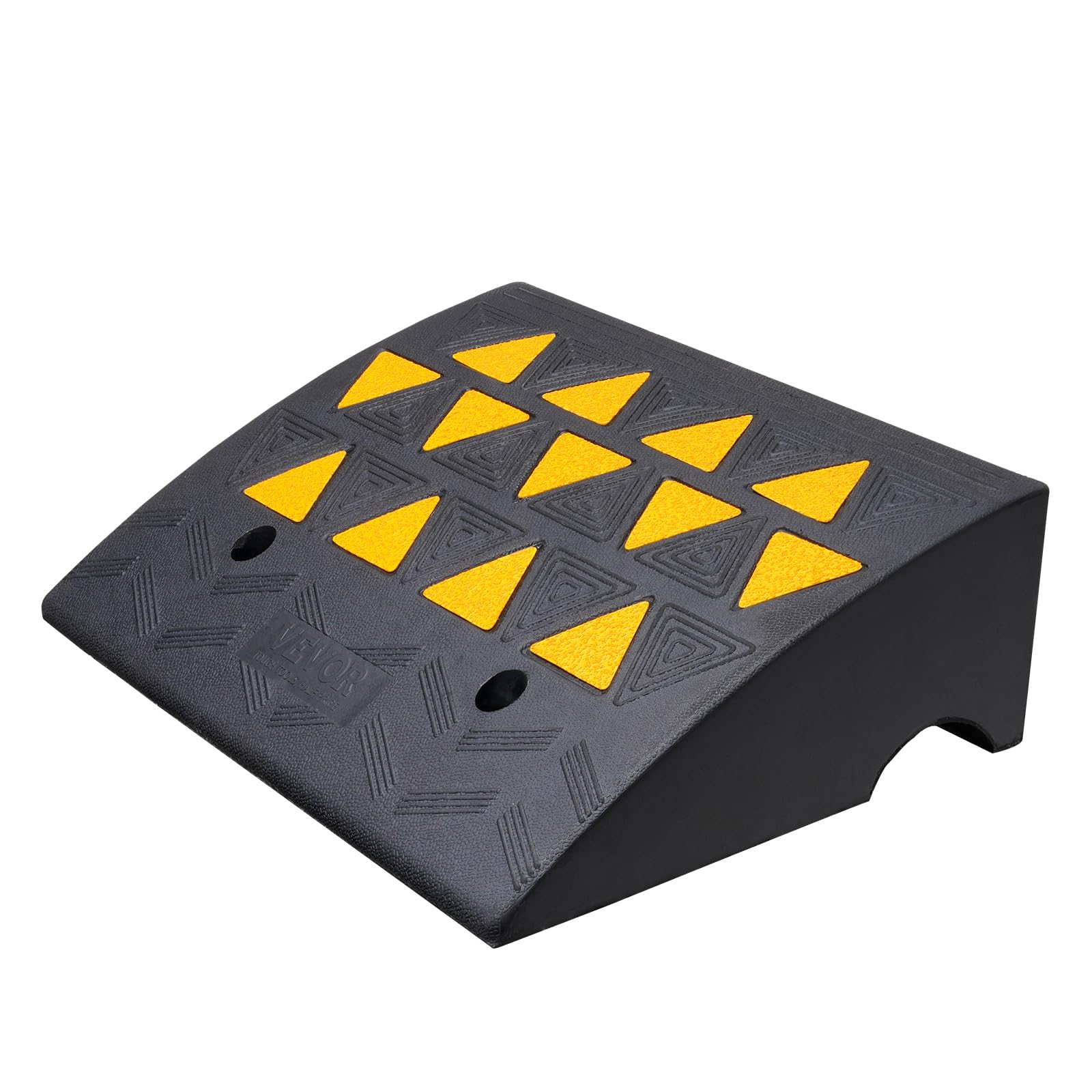 VEVOR Rubber Curb Ramp 15-ton capacity supports cars, trucks, and forklifts.