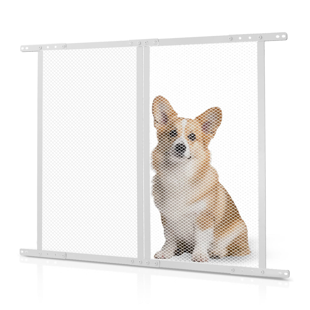 VEVOR RV screen door protector demonstrates adjustable width for versatile RV door fitting.
