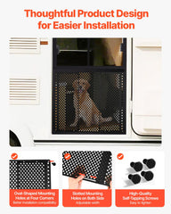VEVOR RV screen door protector features breathable mesh for improved airflow