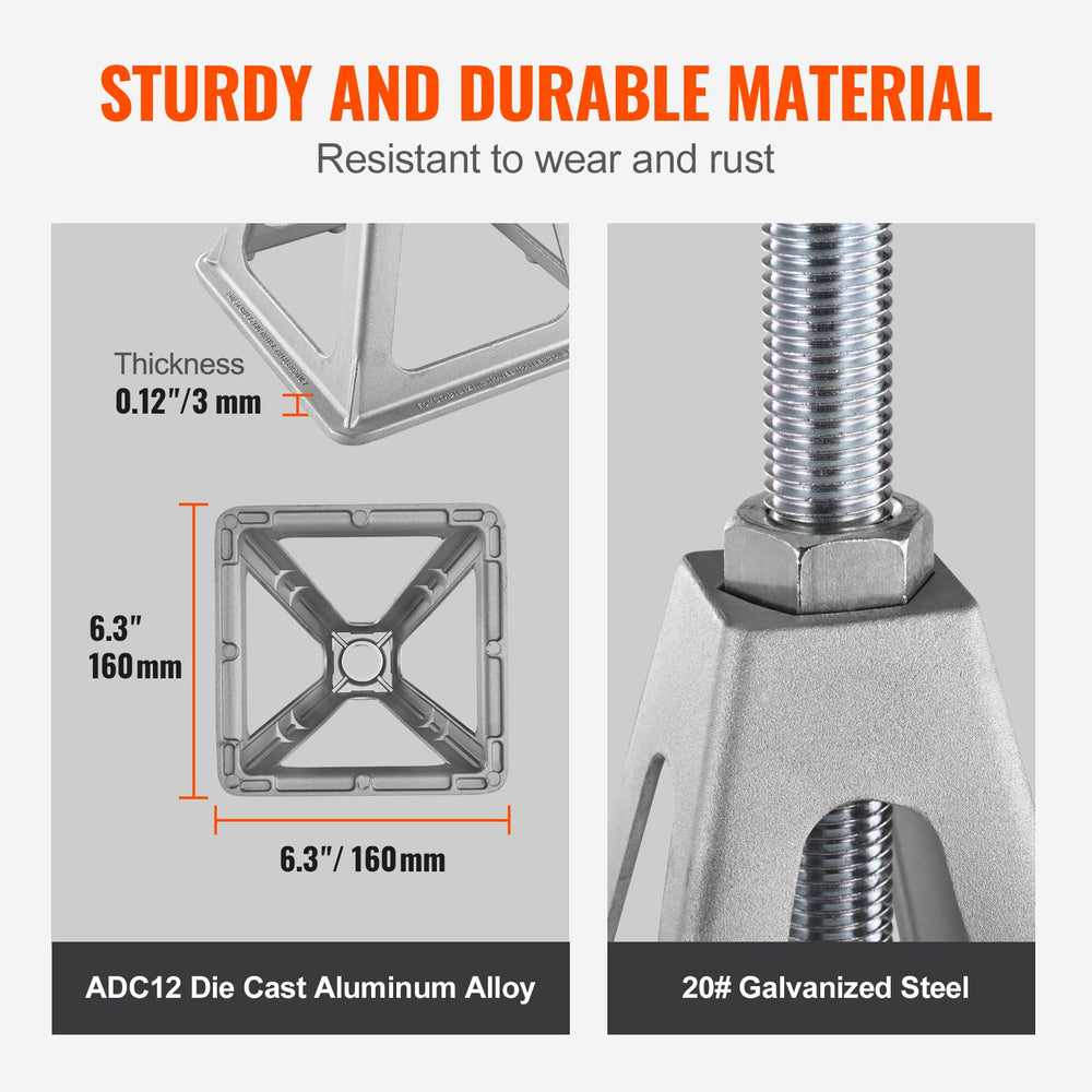 Galvanized steel screw detail showing rugged durability.