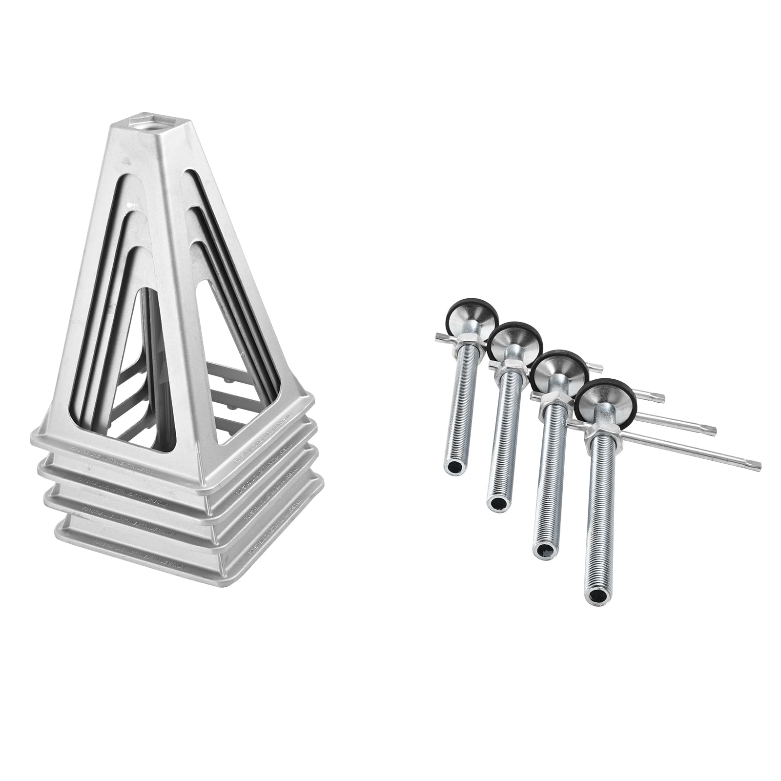 VEVOR stabilizer jacks suitable for RVs, trailers, and campers.