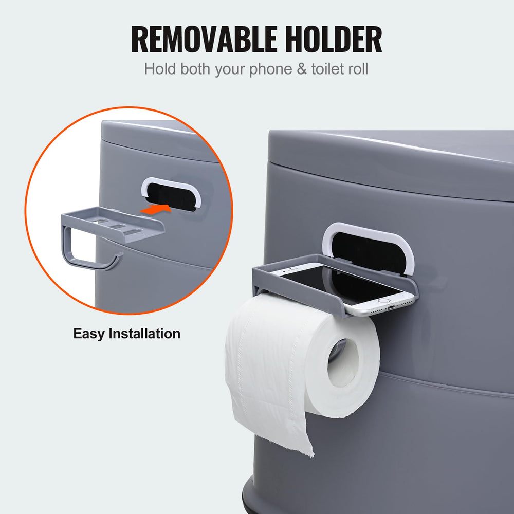 VEVOR RV Toilet detachable phone shelf keeps devices handy during breaks