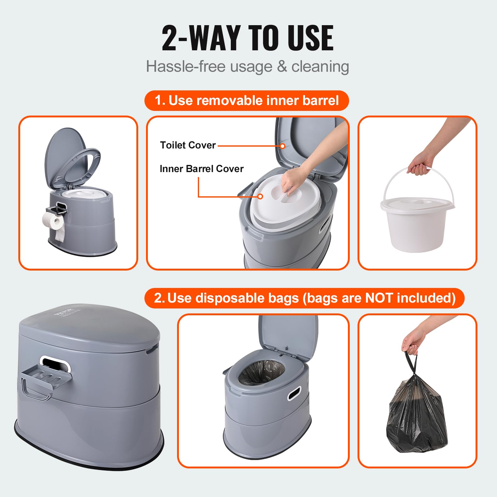 VEVOR RV Toilet paper holder adapts to your setup for tidy outings