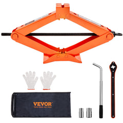 VEVOR scissor jack 2.5-ton lifting range supports versatile vehicle lifts