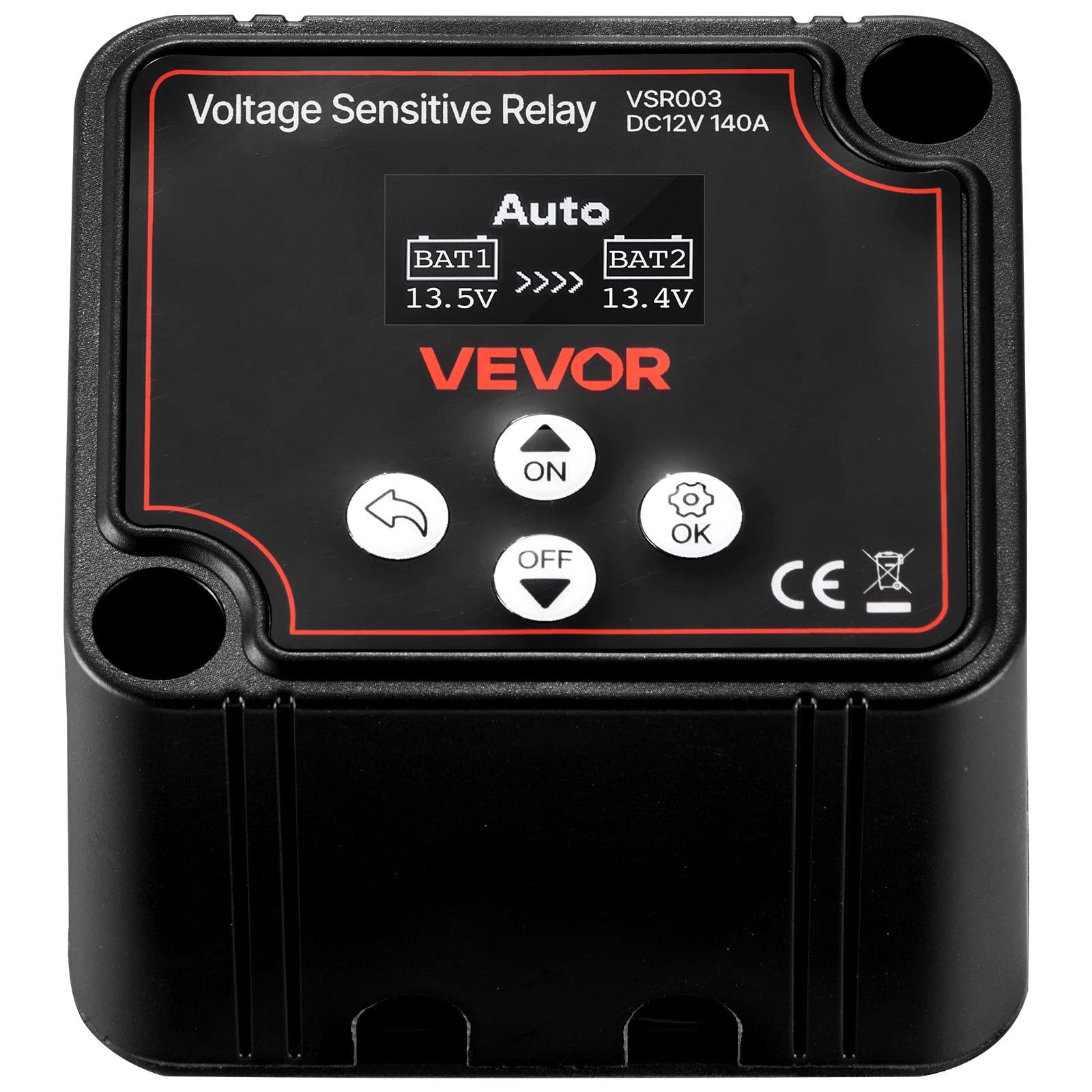 VEVOR smart battery isolator maintains stable power to essential accessories during drives.