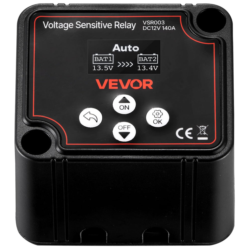 VEVOR smart battery isolator maintains stable power to essential accessories during drives.