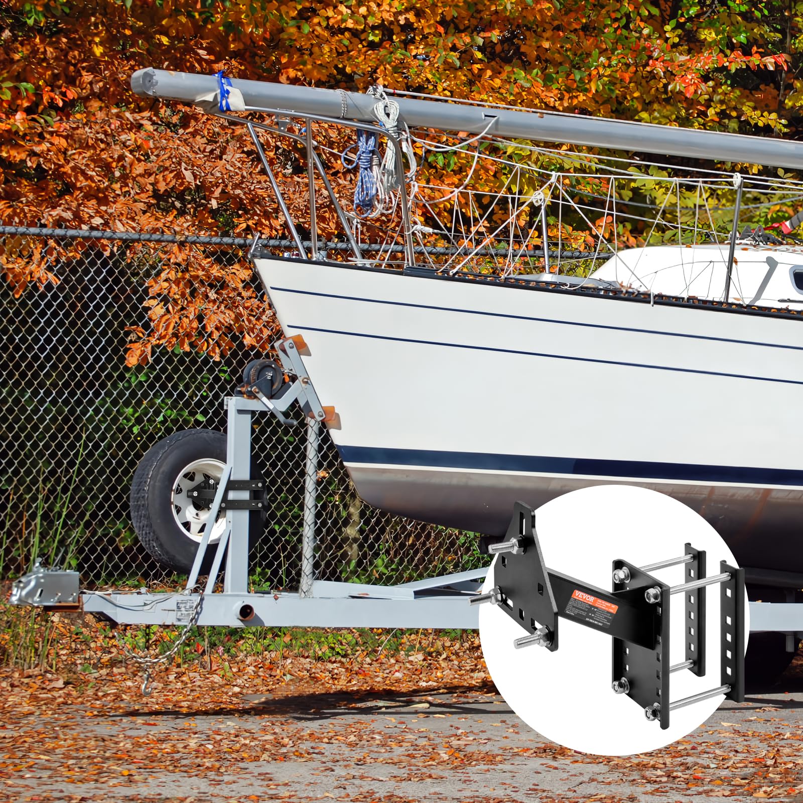 VEVOR dimensions 3.9 x 6.2 inches ensure snug trailer fit.