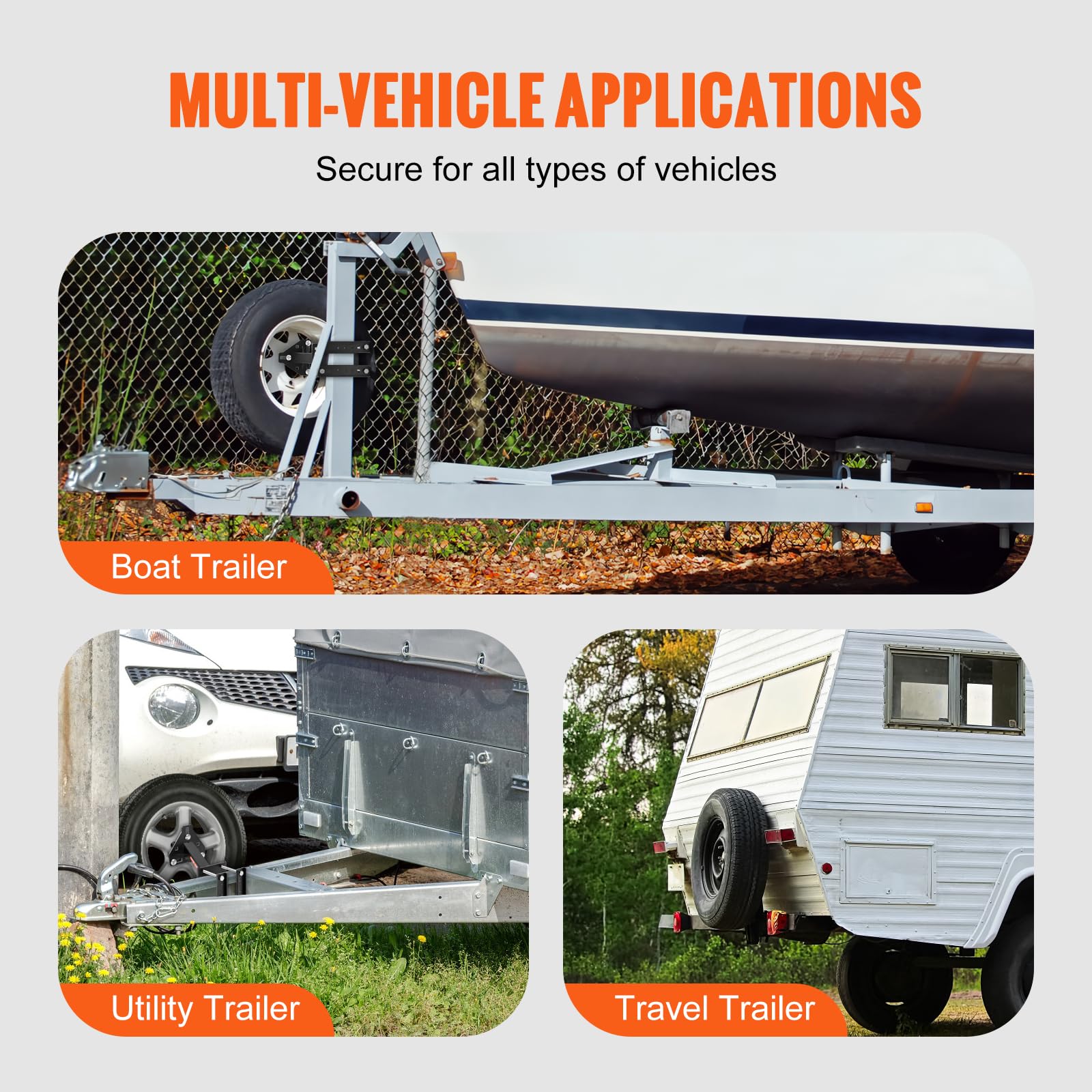 VEVOR included galvanized hardware simplifies installation.
